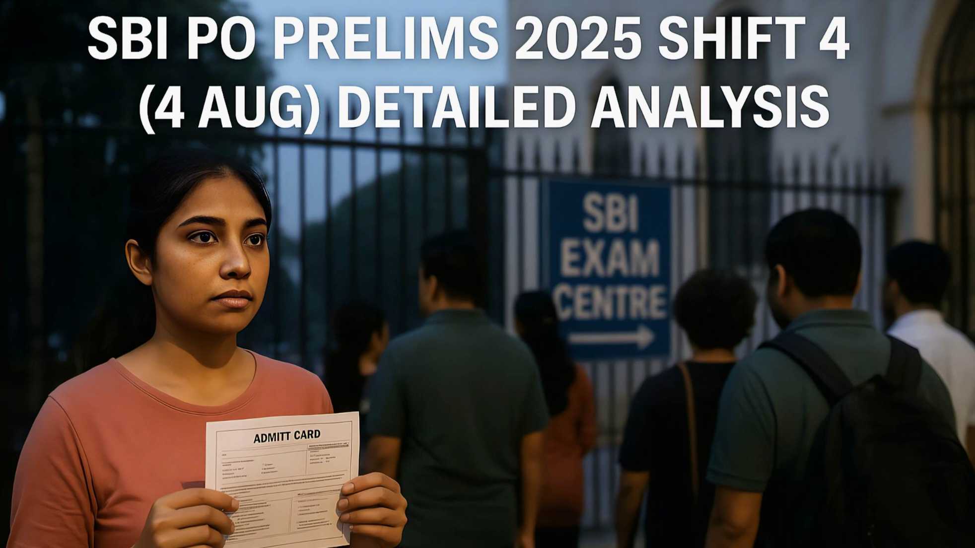 SBI PO Prelims 2025 Shift 4 (4 Aug) Detailed Analysis